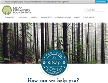 Tablet Screenshot of kitsapfoundation.org